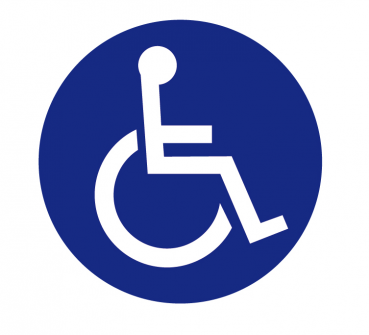 Aufkleber Rollstuhlfahrer